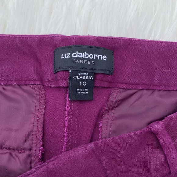 Liz Claiborne Emma classic purple dress pant - Picture 3 of 4